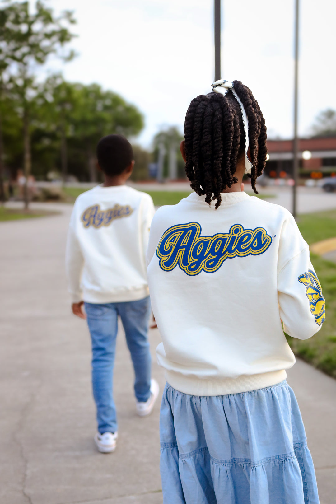 North Carolina A&T – NCAT Aggie LOGO-Land Unisex Sponge Cotton HBCU Family Sweatshirt