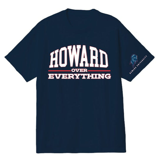 Howard University - Howard Over Everything Unisex Heavyweight 100% Cotton HBCU Family T-Shirt