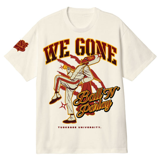 Tuskegee University - Ball N Parlay Skegee Pride Unisex Heavyweight 100% Cotton Golden Tigers HBCU Family T-Shirt