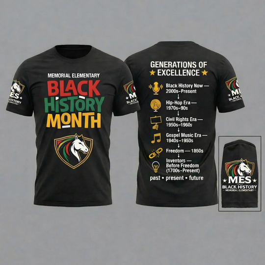 Pre-Order: MES - 2026 Black History Unisex T-Shirt (Spirit Gear)