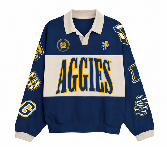 NC A&T - YOUTH “The Centennial” Aggie Script Fleece Raglan