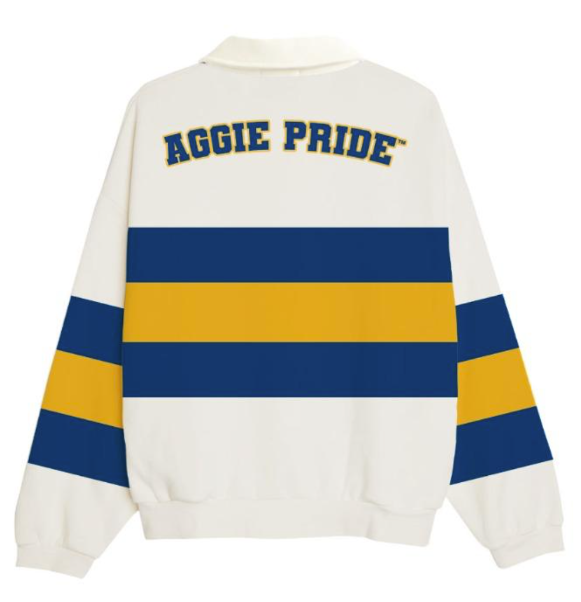 PREORDER: NCAT - YOUTH Aggie Bulldog HBCU Fleece Raglan in cream