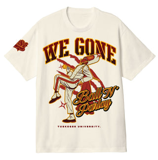 Tuskegee University - Ball N Parlay Skegee Pride Unisex Heavyweight 100% Cotton Golden Tigers HBCU Family T-Shirt