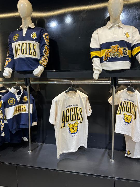PREORDER: NCAT - Embroidered Aggie Bulldog HBCU T-Shirt