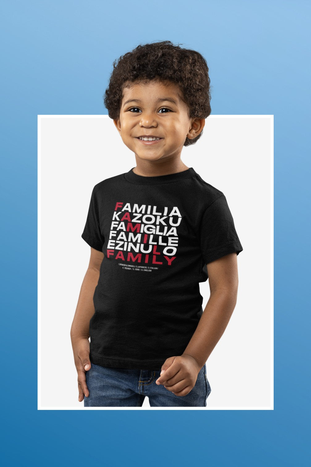 Family in Every Language - Unisex T-shirt (Kids)