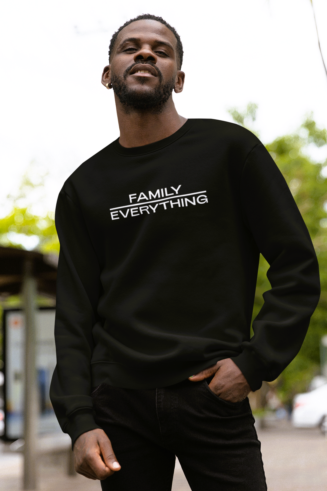 Family over everything - Classic unisex sweatshirt