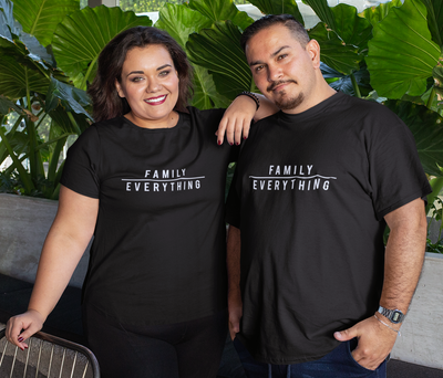 XS (0-2 Women) / Black T-shirt Family over everything t-shirt in black - Unisex (FINAL SALE) - Tony by Toni