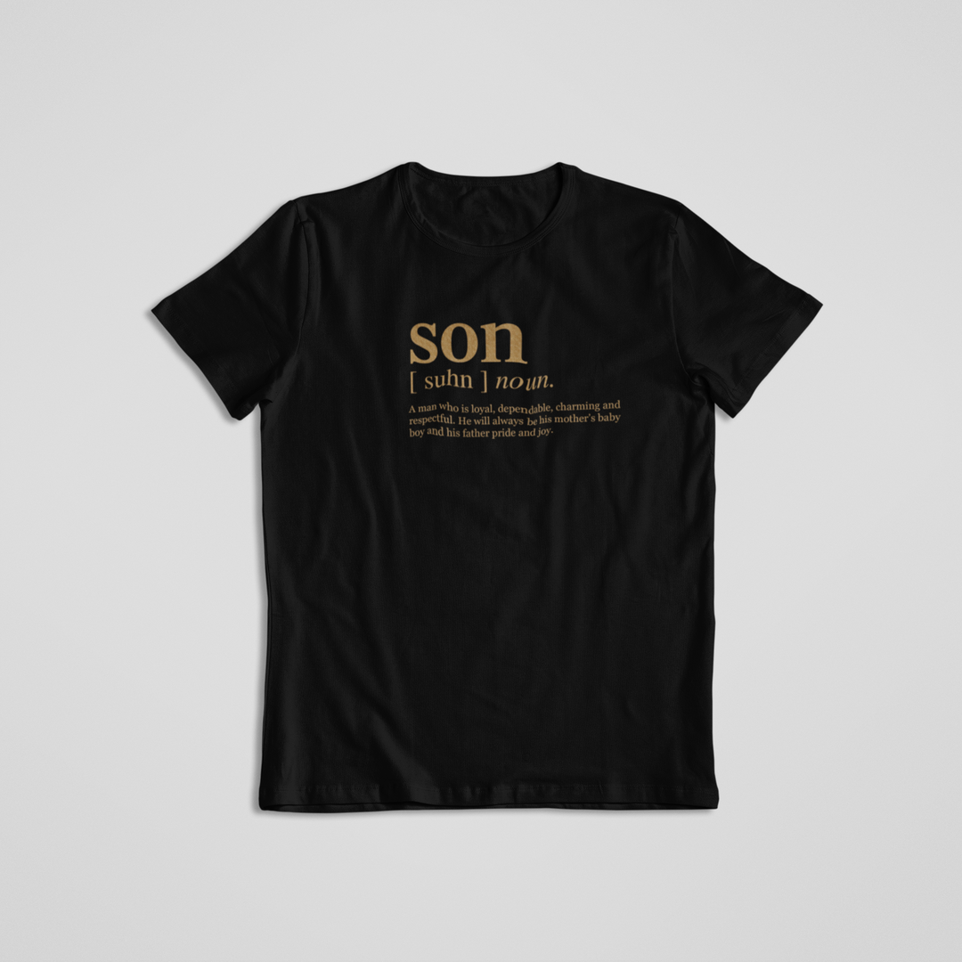 Son slogan t-shirt in white - Adult (FINAL SALE)
