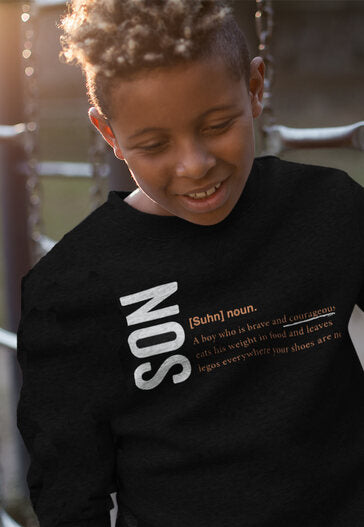 2T / Black sweatshirt Son Logo 2.0 - Toddler/Youth Sweatshirt - Tony by Toni