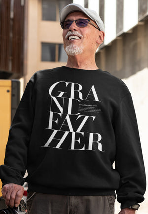 S / Black sweatshirt Grandfather Logo Remix Sweatshirt - Matching family - Tony by Toni