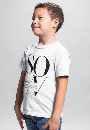 12-18M / White T-shirt Son Logo Remix - Matching Family Tshirt (Kids) - Tony by Toni