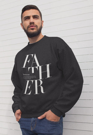 S / Black sweatshirt Father Logo Remix Sweatshirt - Matching family - Tony by Toni